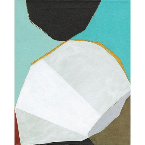 Graphica II Black Modern Wood Framed Art Print by Fuchs, Jodi