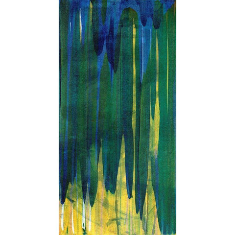 Tropicalia Abstract I Black Modern Wood Framed Art Print by Fuchs, Jodi
