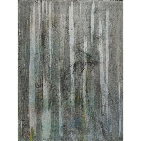 Birch Forest Abstracts I White Modern Wood Framed Art Print by Fuchs, Jodi