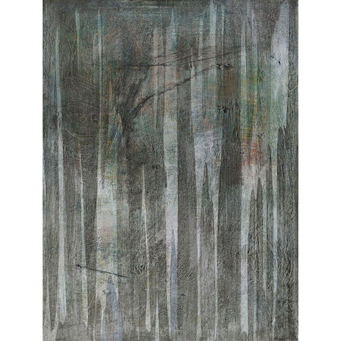Birch Forest Abstracts II White Modern Wood Framed Art Print by Fuchs, Jodi