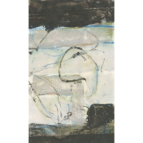 Continuing Energy I White Modern Wood Framed Art Print by Combs, Joyce