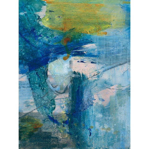 Spring Winds III Gold Ornate Wood Framed Art Print with Double Matting by Combs, Joyce