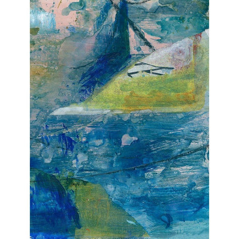 Spring Winds VI Gold Ornate Wood Framed Art Print with Double Matting by Combs, Joyce