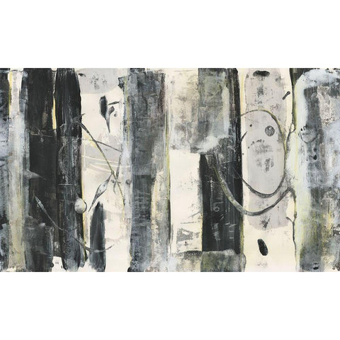 Standing Tall II Black Modern Wood Framed Art Print with Double Matting by Combs, Joyce