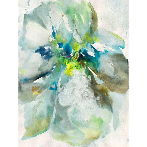 Maybe Petunias I White Modern Wood Framed Art Print by Combs, Joyce