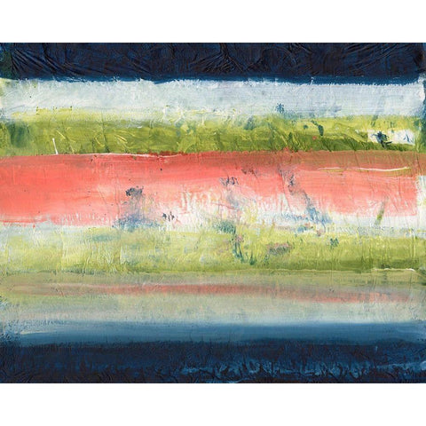 Natures Flag I Black Modern Wood Framed Art Print with Double Matting by Combs, Joyce