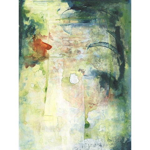 Natures Elements II Black Modern Wood Framed Art Print by Combs, Joyce