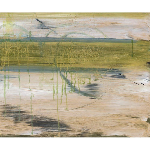 Aquatic Reflections I Black Modern Wood Framed Art Print by Combs, Joyce