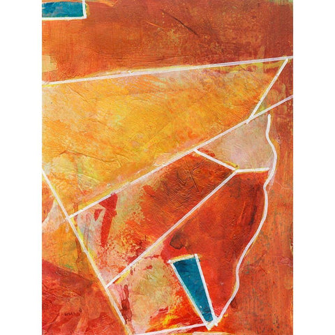 Primary Connection III Gold Ornate Wood Framed Art Print with Double Matting by Combs, Joyce