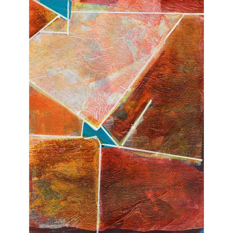 Primary Connection VIII White Modern Wood Framed Art Print by Combs, Joyce