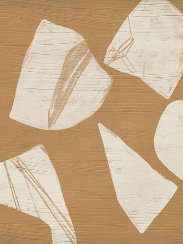 Piecemeal I Black Ornate Wood Framed Art Print with Double Matting by Vess, June Erica