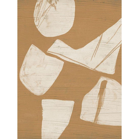 Piecemeal II Gold Ornate Wood Framed Art Print with Double Matting by Vess, June Erica