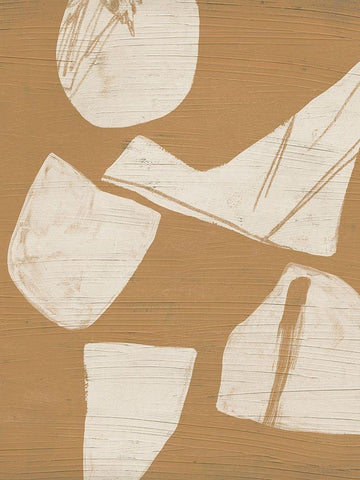 Piecemeal II Black Ornate Wood Framed Art Print with Double Matting by Vess, June Erica