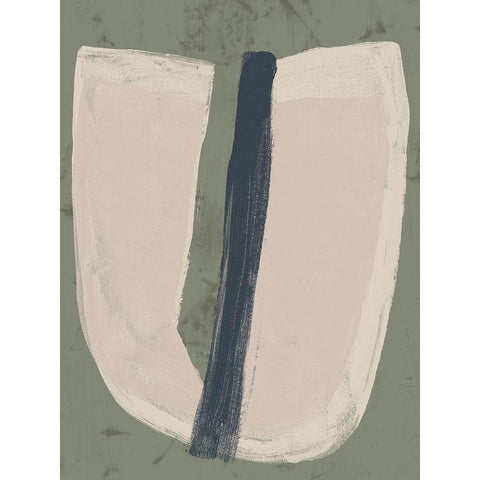 Paper Slice III White Modern Wood Framed Art Print by Vess, June Erica