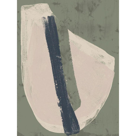 Paper Slice IV Black Modern Wood Framed Art Print with Double Matting by Vess, June Erica