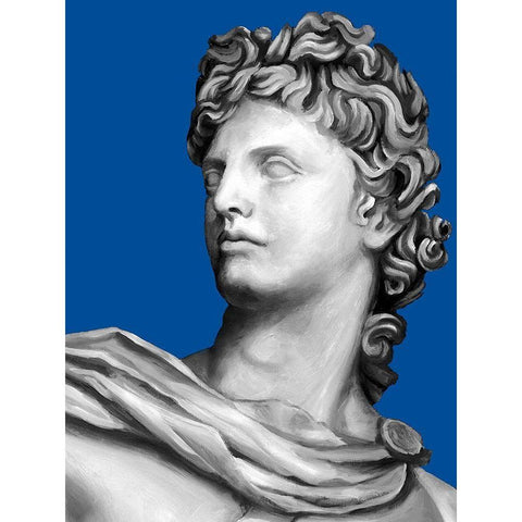 Custom Ornate Sculpture II Black Modern Wood Framed Art Print with Double Matting by Ethan Harper