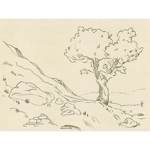 Christchurch Oak I Gold Ornate Wood Framed Art Print with Double Matting by Green, Jacob