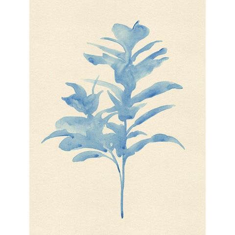 Verditer Fig I White Modern Wood Framed Art Print by Green, Jacob