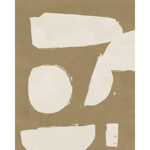 Chunky Abstract I White Modern Wood Framed Art Print by Green, Jacob