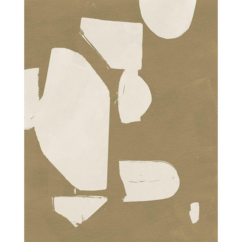 Chunky Abstract II Black Modern Wood Framed Art Print by Green, Jacob