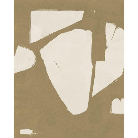 Chunky Abstract III Black Modern Wood Framed Art Print with Double Matting by Green, Jacob