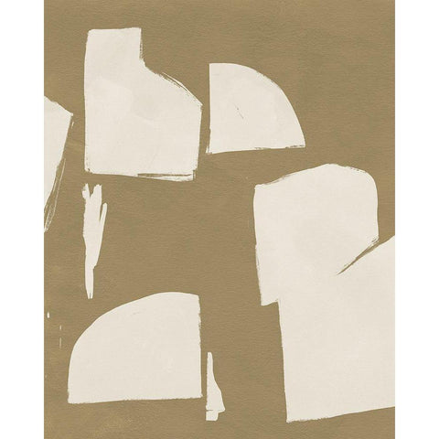 Chunky Abstract IV White Modern Wood Framed Art Print by Green, Jacob