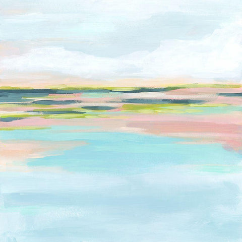 Candy Cove I Black Modern Wood Framed Art Print by Vess, June Erica