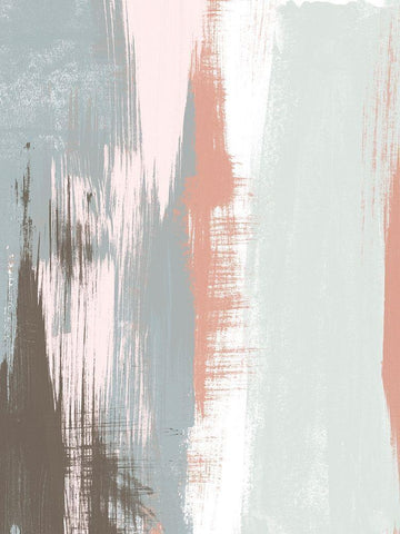 Sandstone Peel I White Modern Wood Framed Art Print with Double Matting by Vess, June Erica