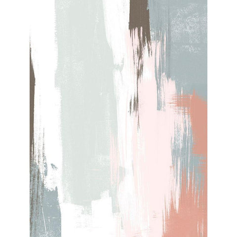 Sandstone Peel III White Modern Wood Framed Art Print by Vess, June Erica