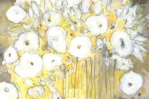 Heirloom Treasure I White Modern Wood Framed Art Print with Double Matting by Dixon, Samuel