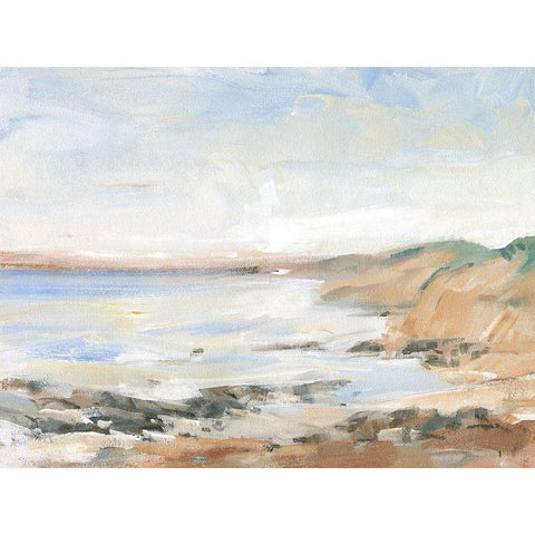 Shoreline Study II Black Modern Wood Framed Art Print with Double Matting by OToole, Tim