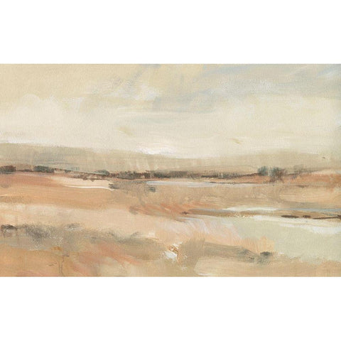 Earth Tone Landscape I White Modern Wood Framed Art Print by OToole, Tim