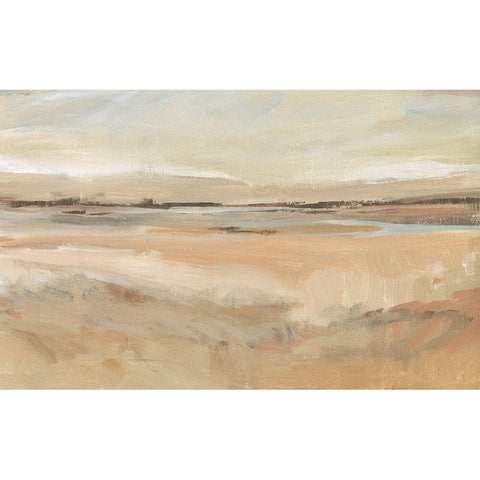 Earth Tone Landscape II White Modern Wood Framed Art Print by OToole, Tim