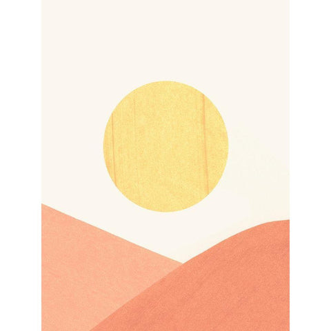 Simple Boho Sun II Black Modern Wood Framed Art Print by Caroline, Emma