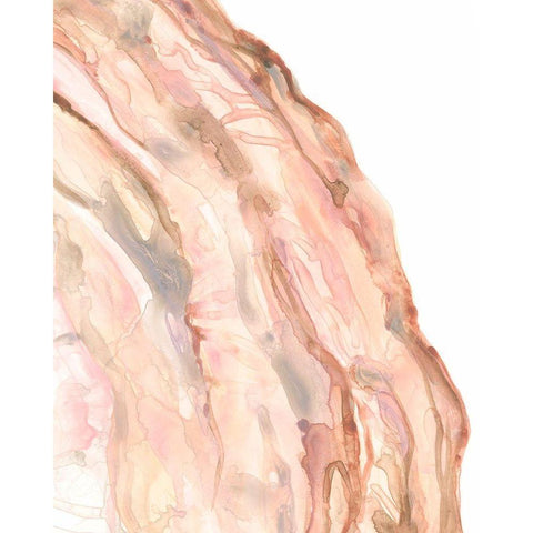 Rose Quartz I Gold Ornate Wood Framed Art Print with Double Matting by Vess, June Erica