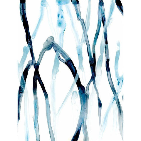 Runnel I White Modern Wood Framed Art Print by Vess, June Erica