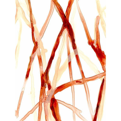 Runnel V Black Modern Wood Framed Art Print by Vess, June Erica