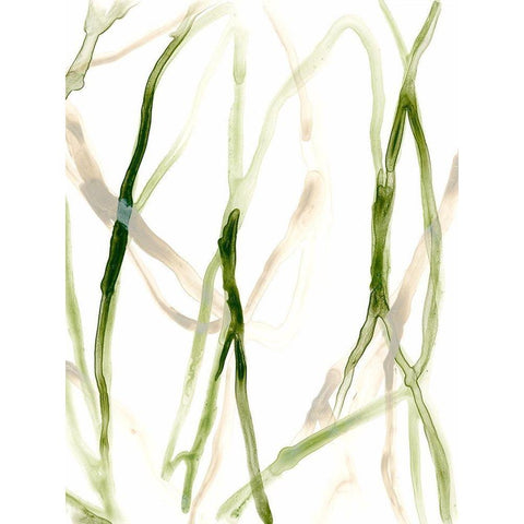 Runnel VIII White Modern Wood Framed Art Print by Vess, June Erica