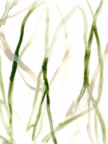 Runnel VIII White Modern Wood Framed Art Print with Double Matting by Vess, June Erica