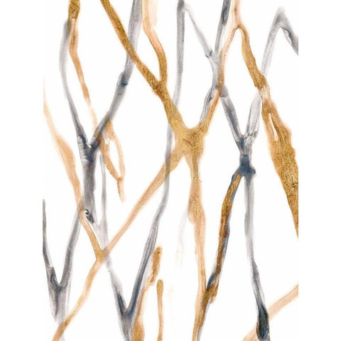 Runnel IX Gold Ornate Wood Framed Art Print with Double Matting by Vess, June Erica