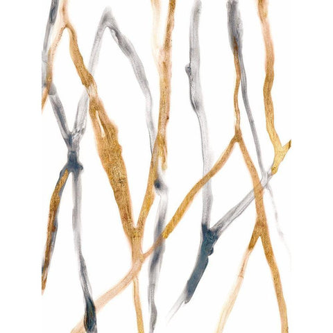 Runnel X White Modern Wood Framed Art Print by Vess, June Erica