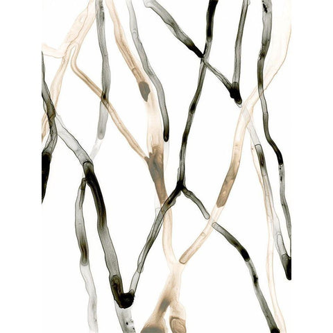 Runnel XII Black Modern Wood Framed Art Print by Vess, June Erica