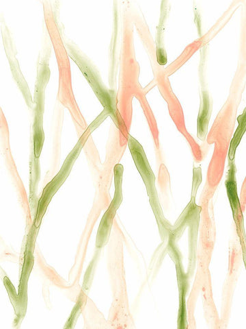 Runnel XIII White Modern Wood Framed Art Print with Double Matting by Vess, June Erica