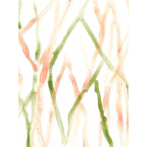 Runnel XIV White Modern Wood Framed Art Print by Vess, June Erica