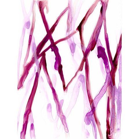 Runnel XV White Modern Wood Framed Art Print by Vess, June Erica