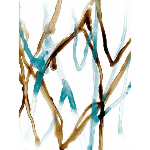 Runnel XVIII Black Modern Wood Framed Art Print by Vess, June Erica