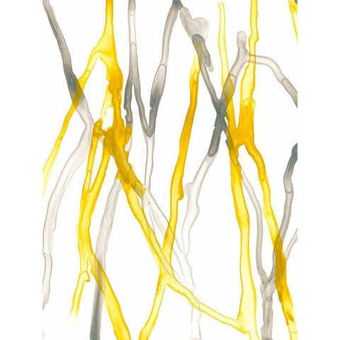 Runnel XIX White Modern Wood Framed Art Print by Vess, June Erica