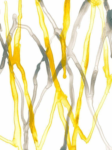 Runnel XX White Modern Wood Framed Art Print with Double Matting by Vess, June Erica