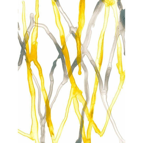 Runnel XX White Modern Wood Framed Art Print by Vess, June Erica