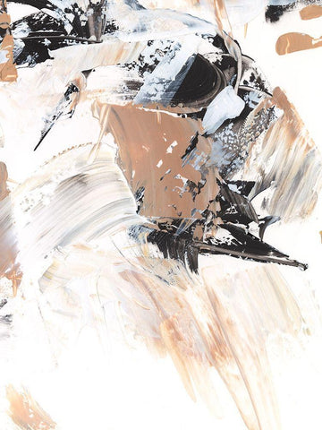 Ruckus II White Modern Wood Framed Art Print with Double Matting by Harper, Ethan